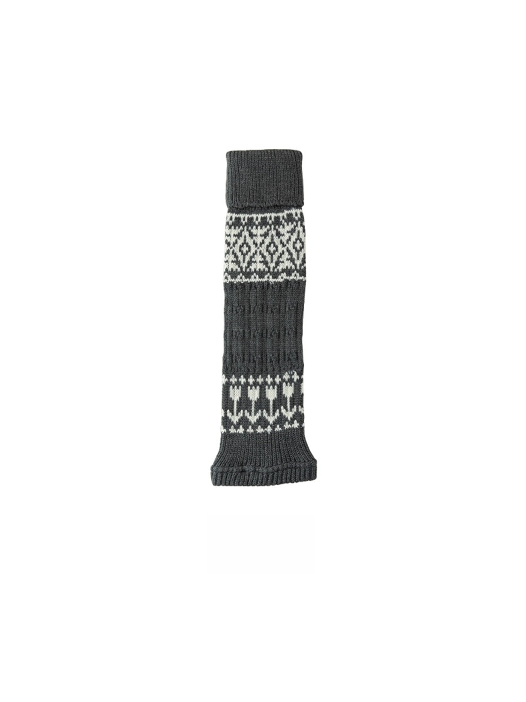 Cozyra - Vintage Geometric Knit Leg Warmers