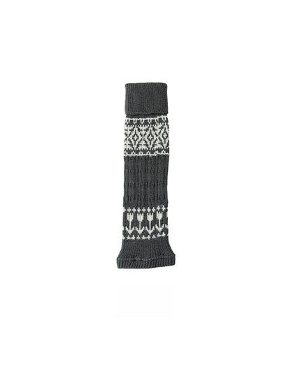 Cozyra - Vintage Geometric Knit Leg Warmers