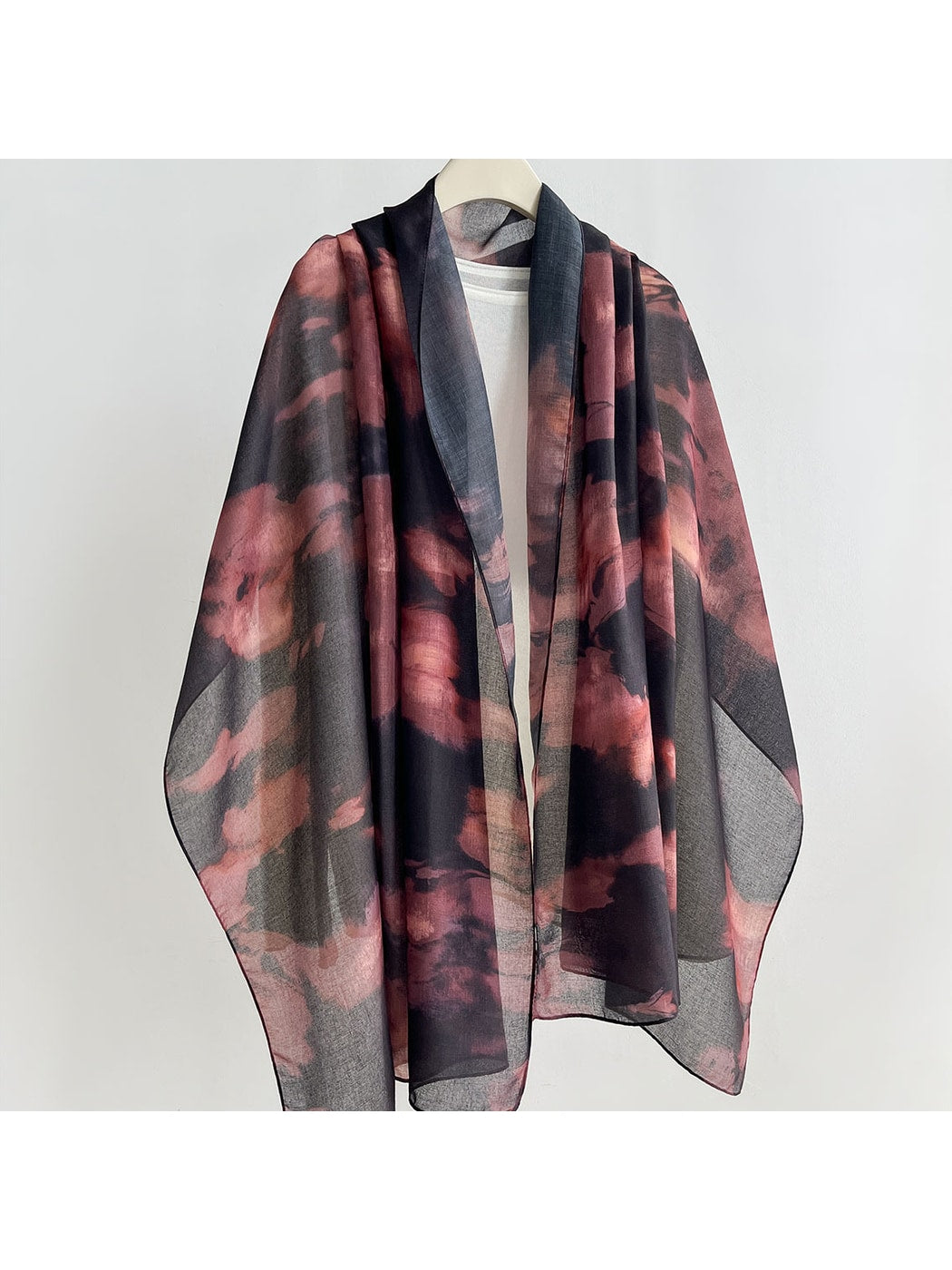 Scarvii - Painterly Botanical Printed Summer Wrap Scarf