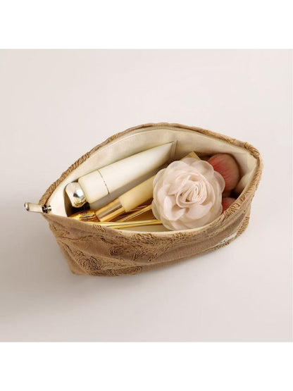 Cosbai - Floral Makeup Storage Handheld Organizer Bag