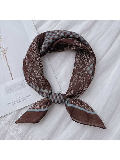 Scarvii - Vintage Paisley Square Neck Scarf