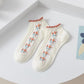 Rufia- Colorful Lace Trim Summer Low-Cut Socks