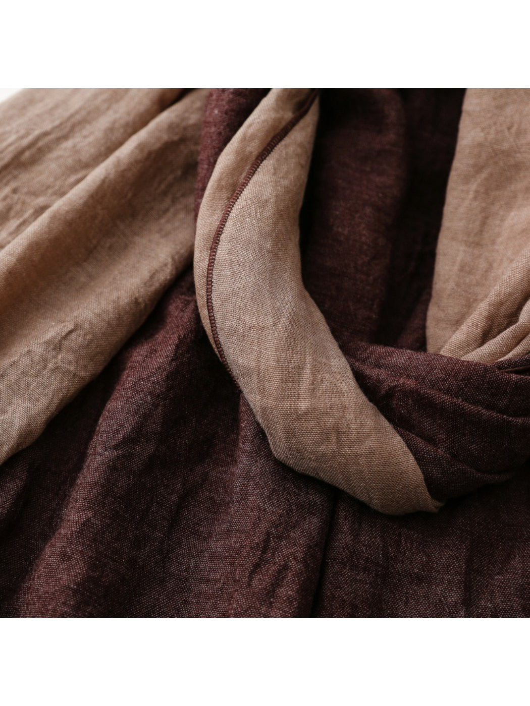 Scarvii - Contrast Panel Soft Drape Everyday Scarf