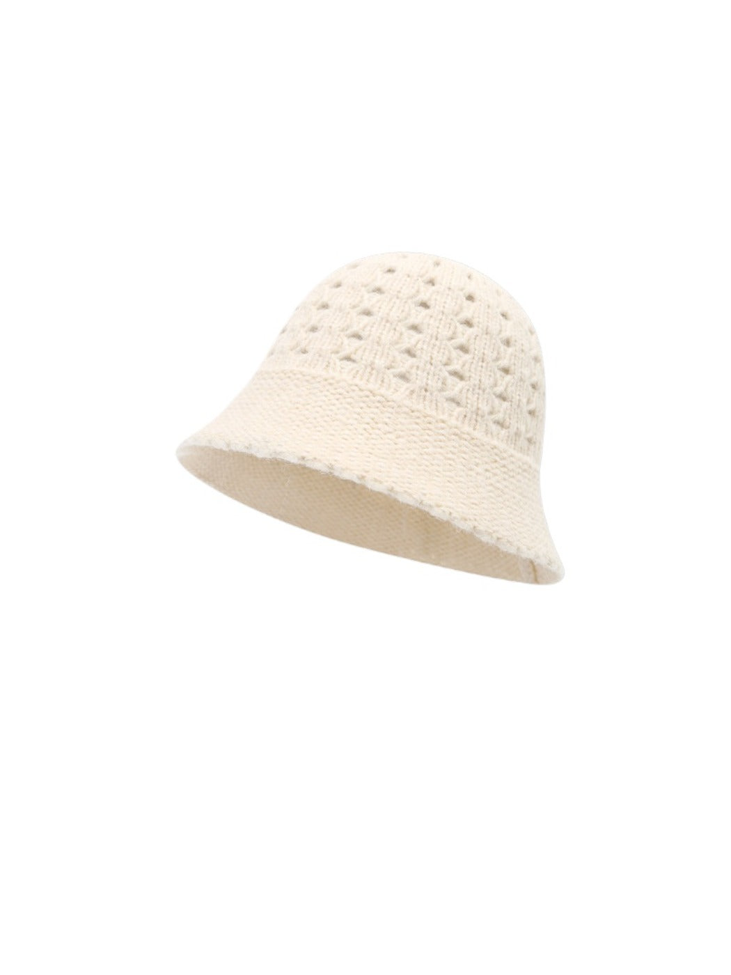 Haila - Winter Openwork Knitted Bucket Hat
