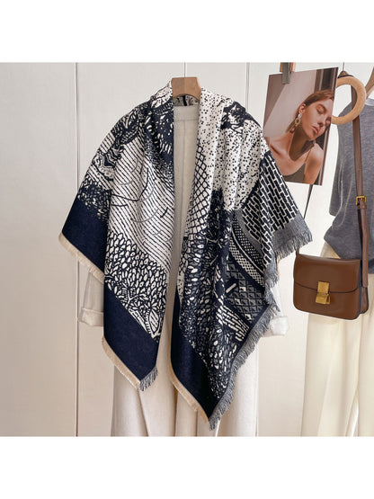 Scarvii - Botanical Scene Reversible Scarf