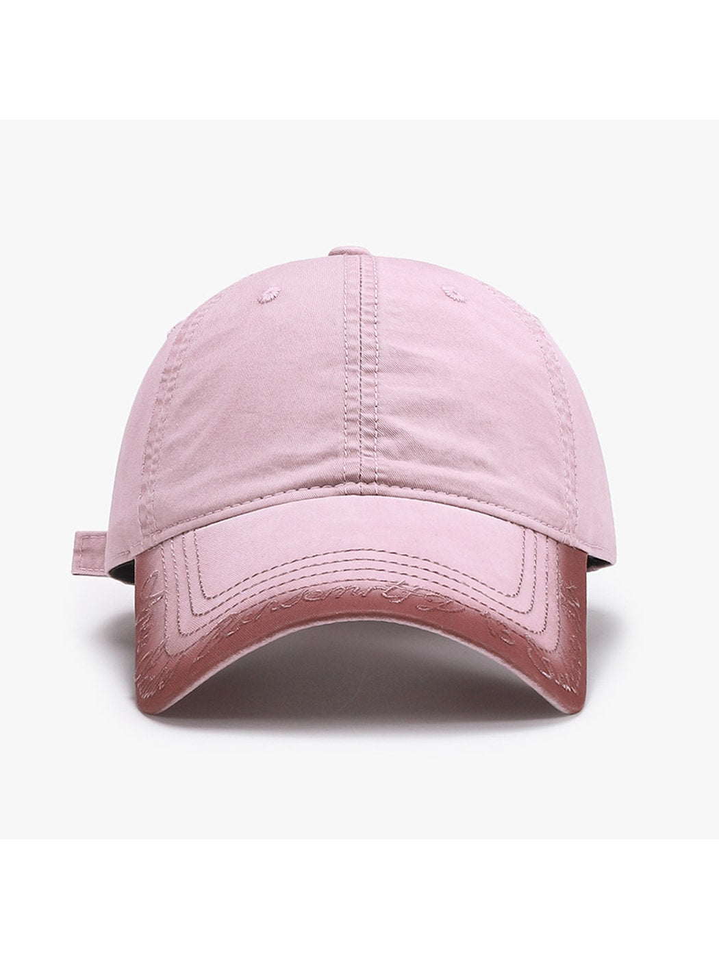 Haila - Embroidered Washed Curved Brim Baseball Cap
