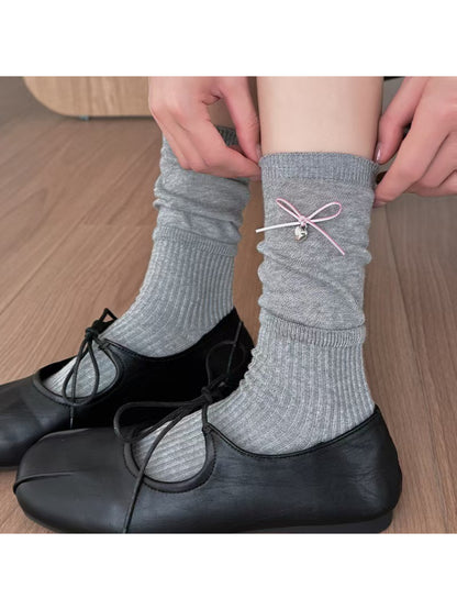 Rufia - Delicate Ribbon Charm Crew Socks product image 3