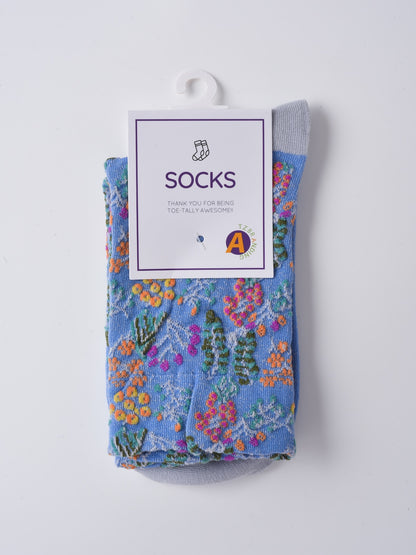 Rufia - Wild Bloom Texture Crew Socks