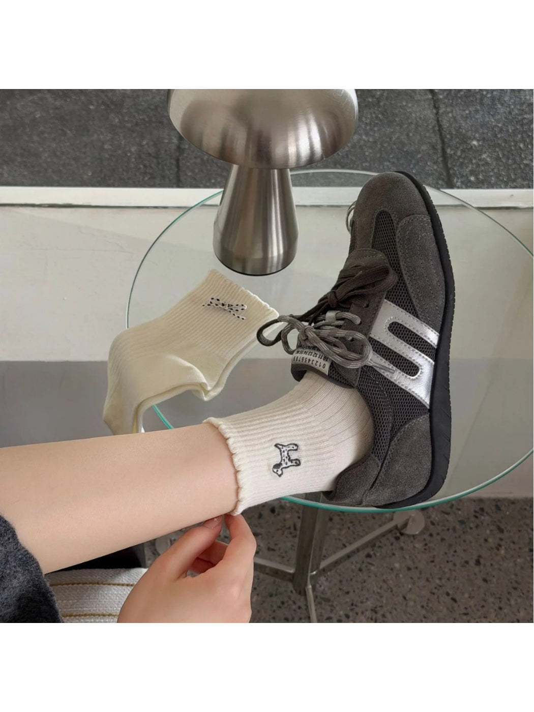 Rufia - Anime Cartoon Ribbed-Cuff ankle Socks