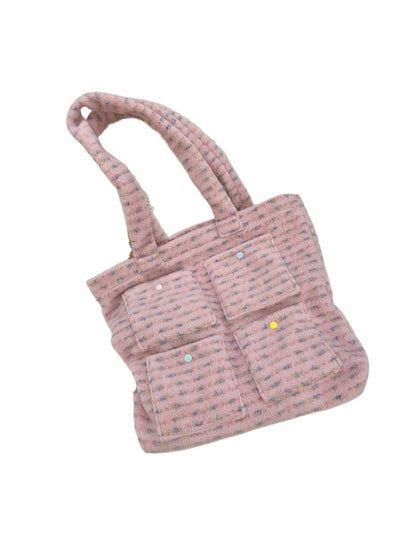Cosbai – Plush Short Handle Shoulder Bag