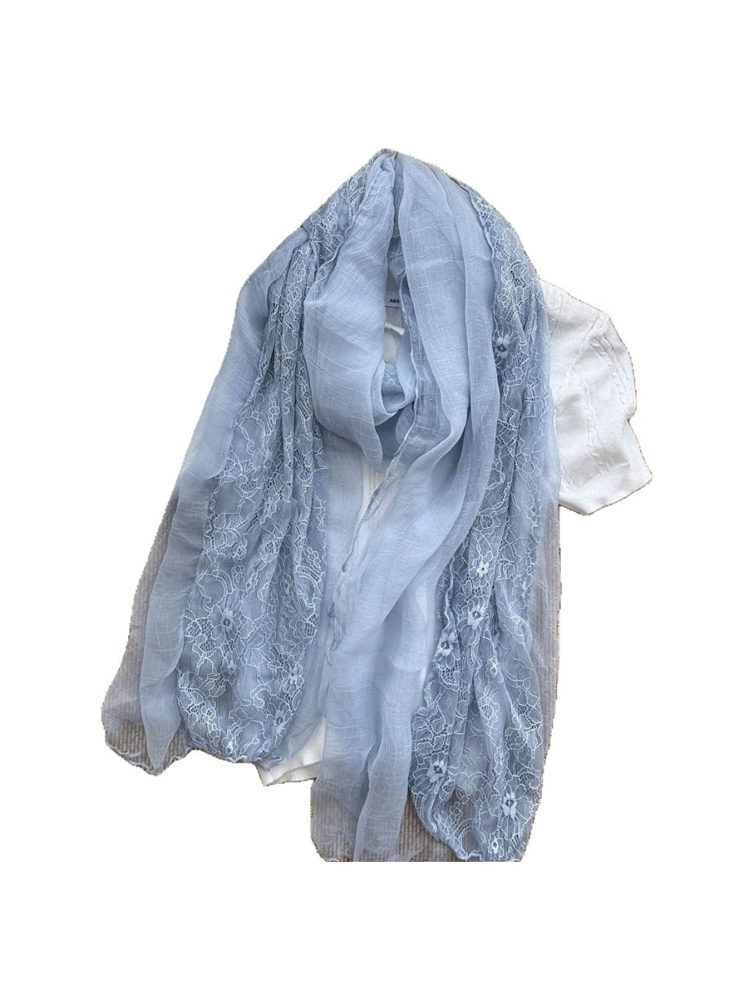 Scarvii - Lace Mesh Long Scarf