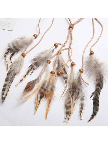 Hairish - Boho Soft Feather Drop Hair Headpiece