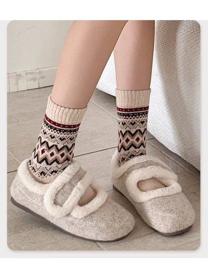Rufia - Classic Fair Isle Crew Socks