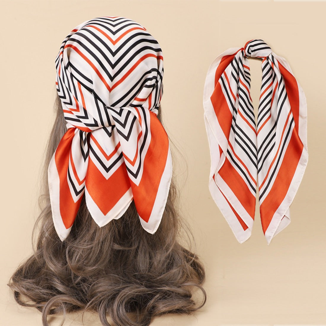 Scarvii - Striped Square Scarf