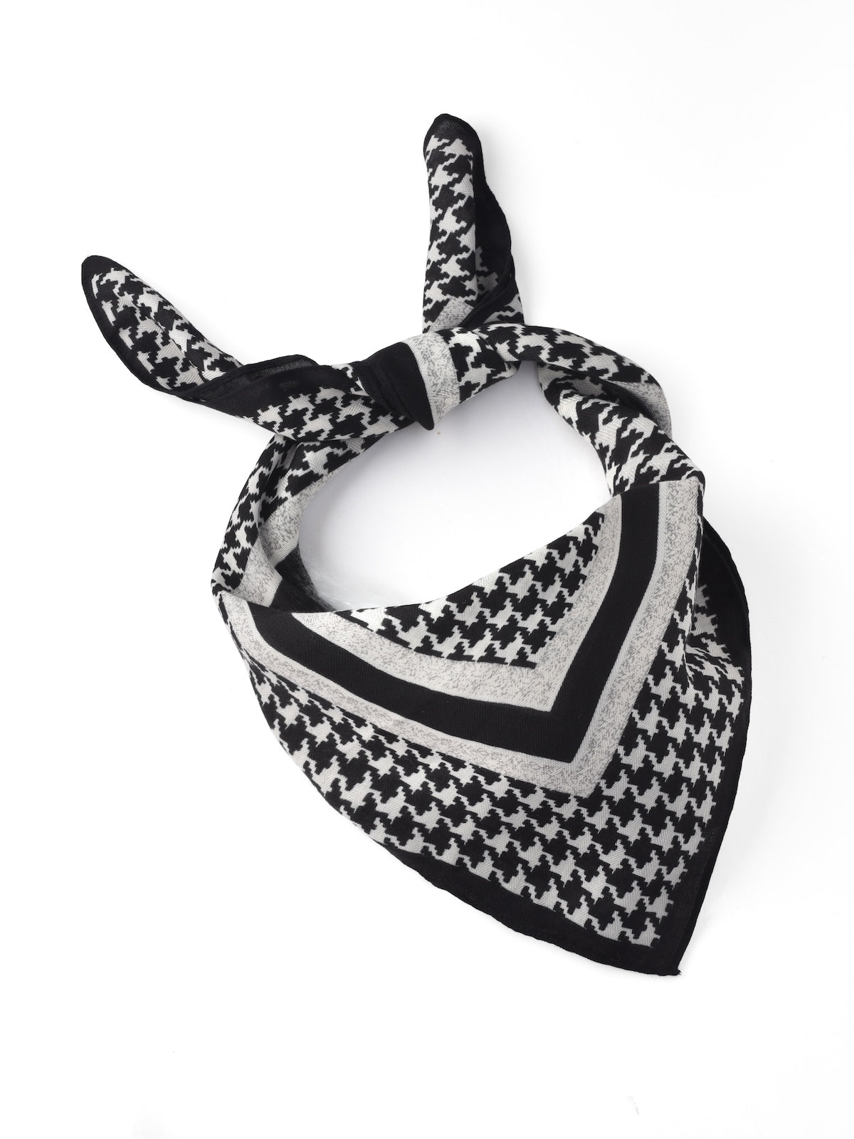 Scarvii - Classic Houndstooth Square Scarf