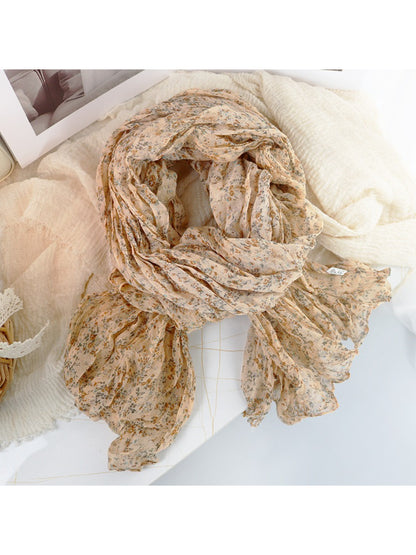 Scarvii - Ditsy Floral Crinkle Lightweight Scarf