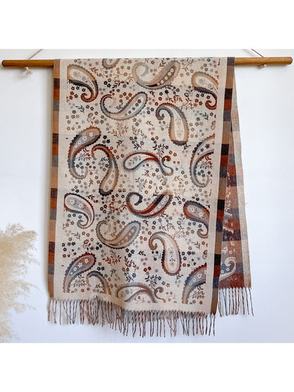 Scarvii - Bohemian Paisley Pattern Travel Scarf