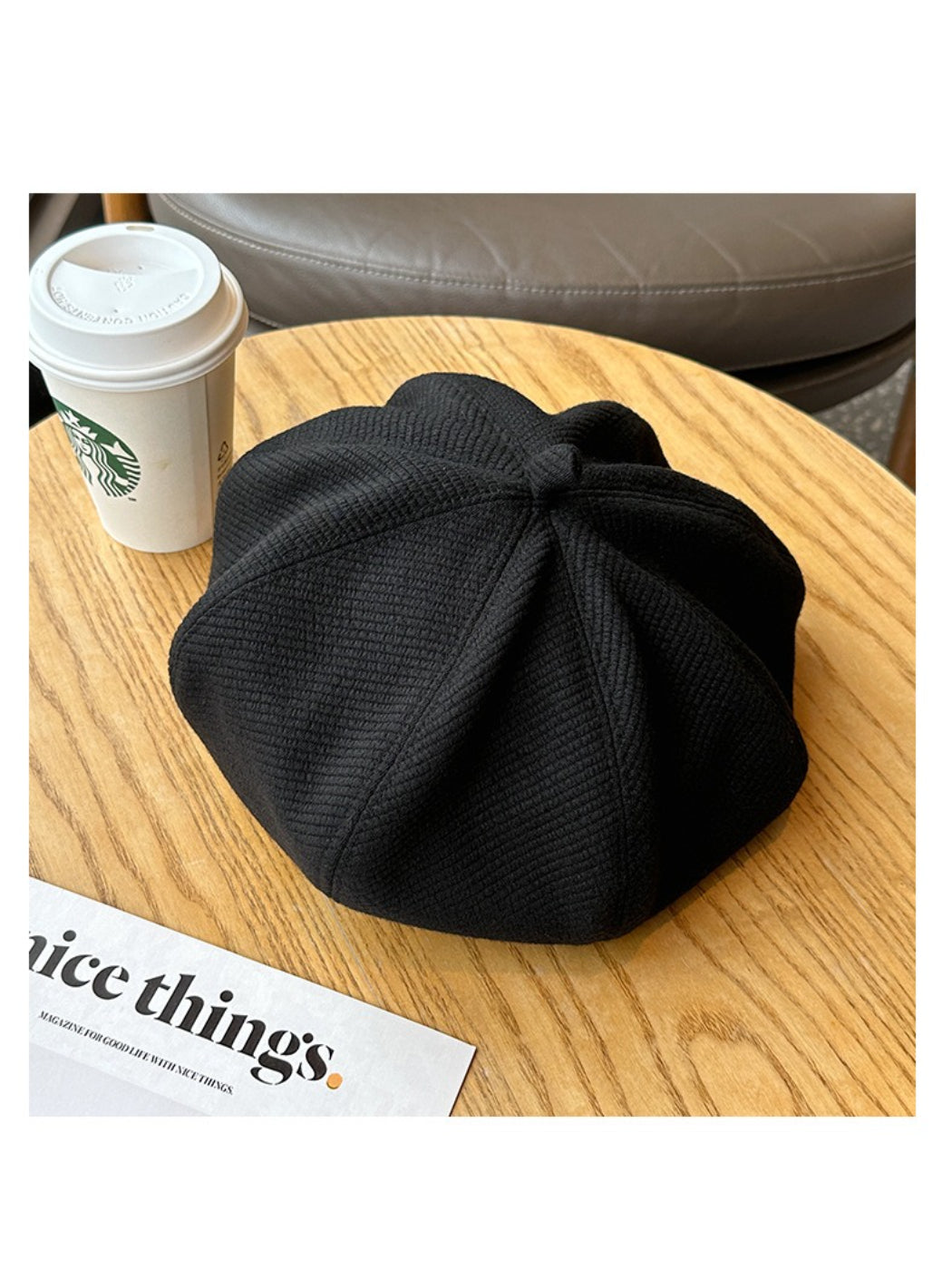 Haila - Minimal Soft Textured Classic Beret