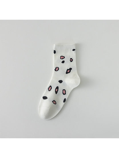 Rufia - Cartoon Cow Theme Casual Crew Socks