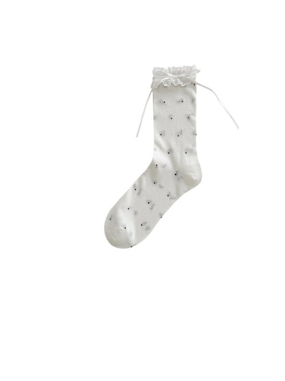 Rufia - Sweet Dot Ruffle Edge Crew Socks product image 4