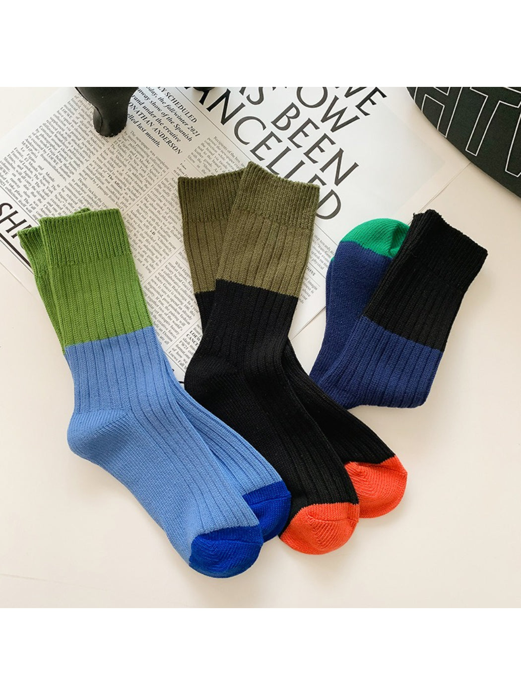 Rufia - Modern Colour Block Crew Socks product image 3