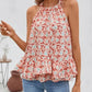 Vesty - Plus Size Floral Sleeveless Vacation Top