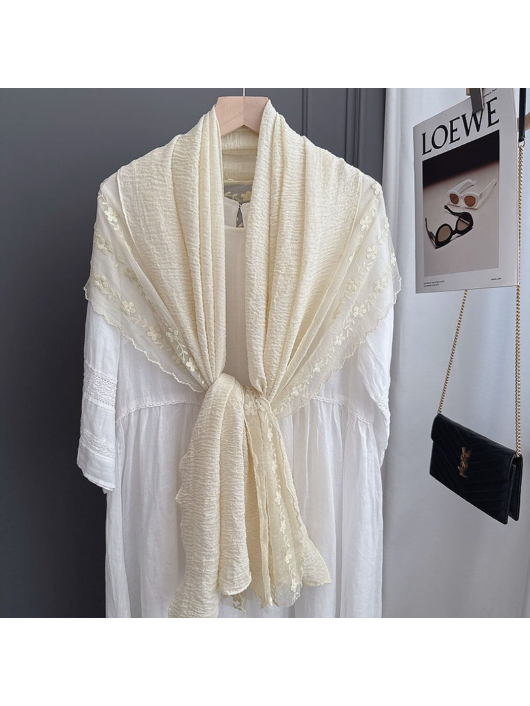 Scarvii - Spring Embroidered Layer Scarf