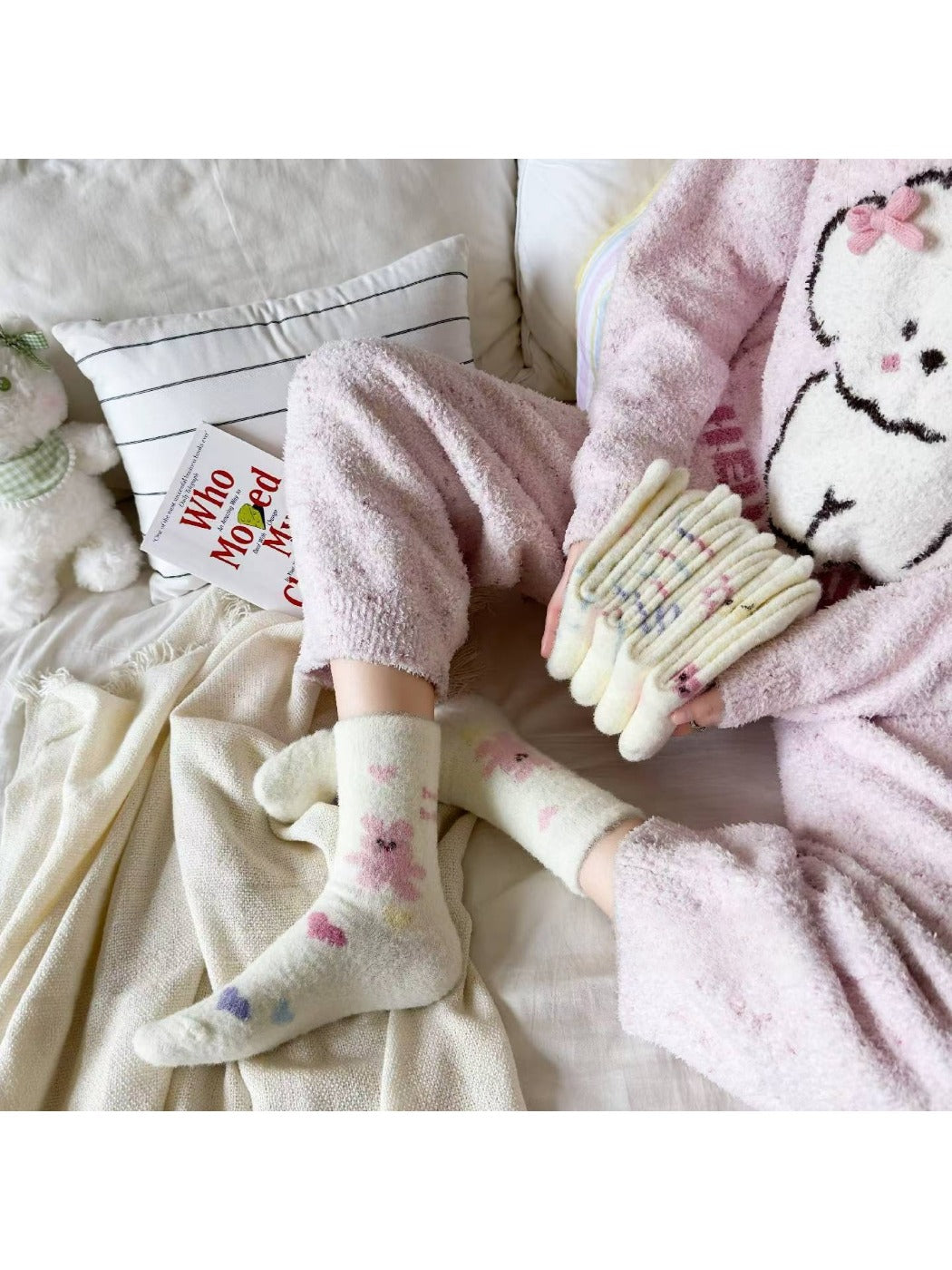 Rufia - Thicken Warm Socks with Cute Cartoon Pattern