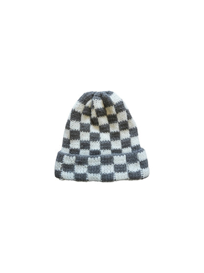 Haila - Winter Checkered Knitted Beanie