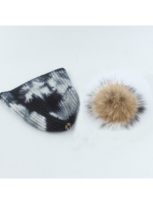 Haila - High Crown Striped Knit Beanie