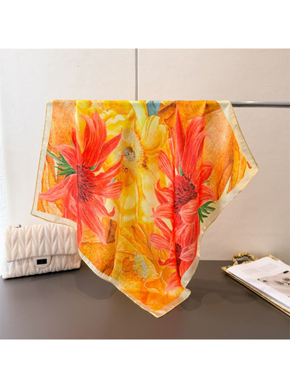Scarvii - Bold Blossom Art Print Square Scarf