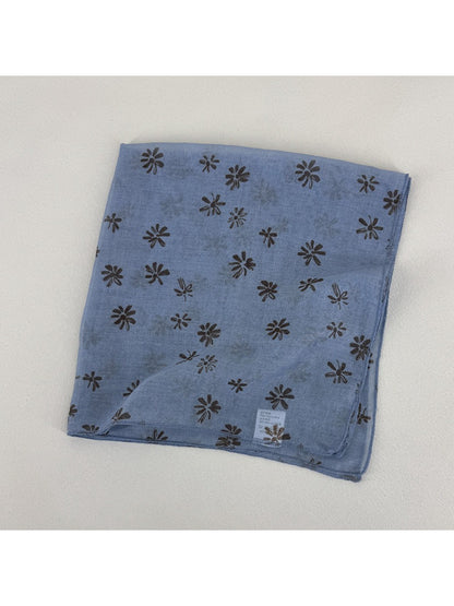 Scarvii Ditsy Daisy Square Scarf folded neatly with visible floral pattern and edges