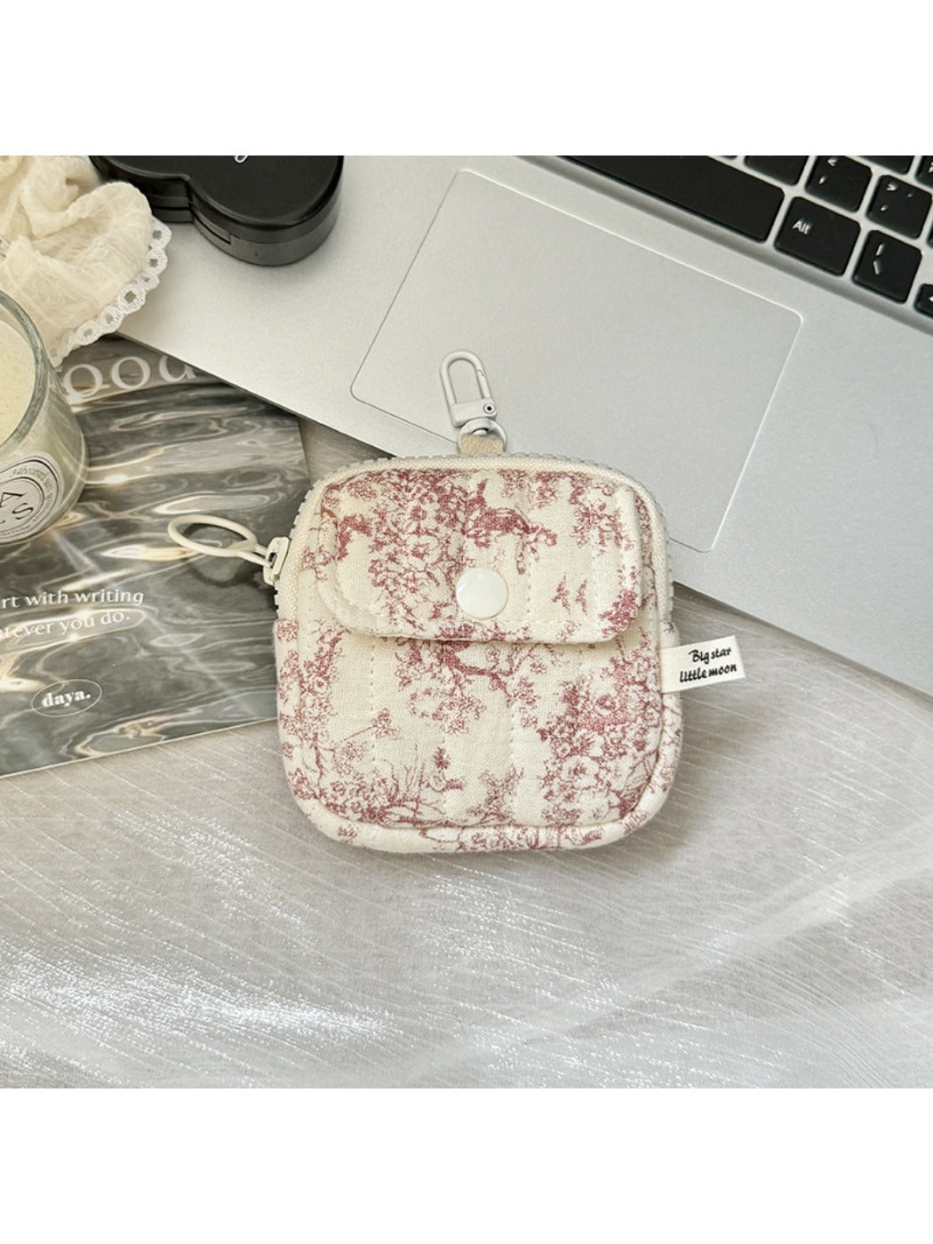 Cosbai Floral Print Mini Storage Pouch product photo 5