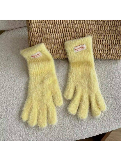 Gloving - Fuzzy Texture Cuffed Gloves