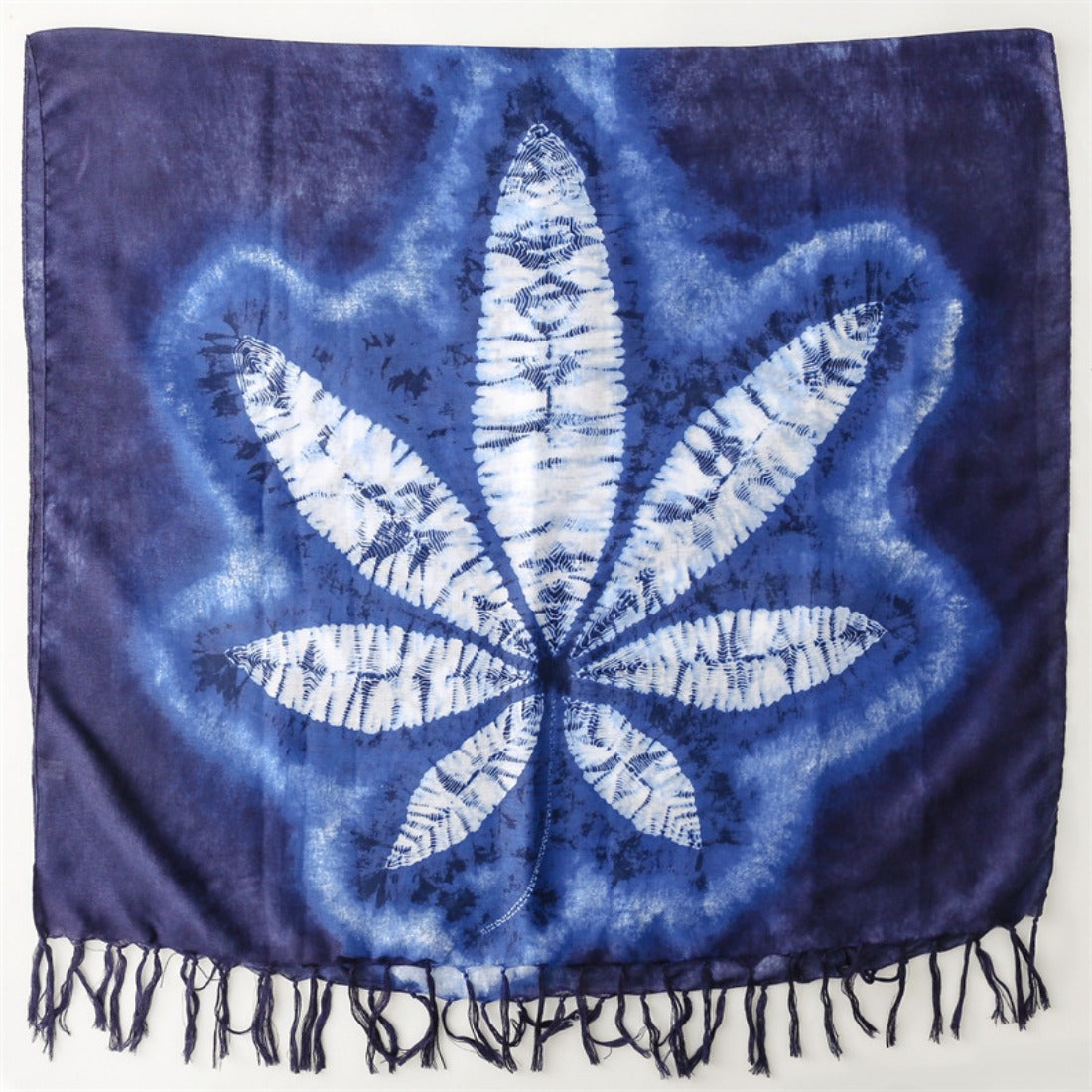 Scarvii - Boho Tie-Dye Teal Scarf