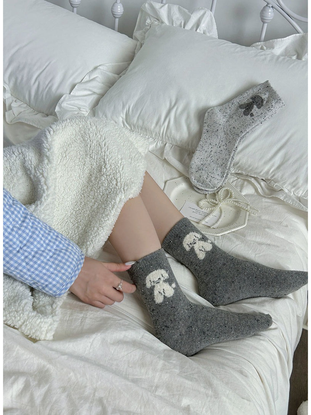Rufia - Soft Dog Accent Crew Socks