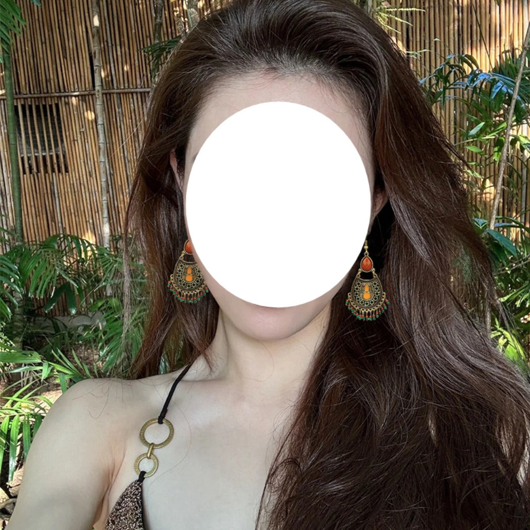 Earwish - Vintage Boho Statement Earrings - Eye-Catching