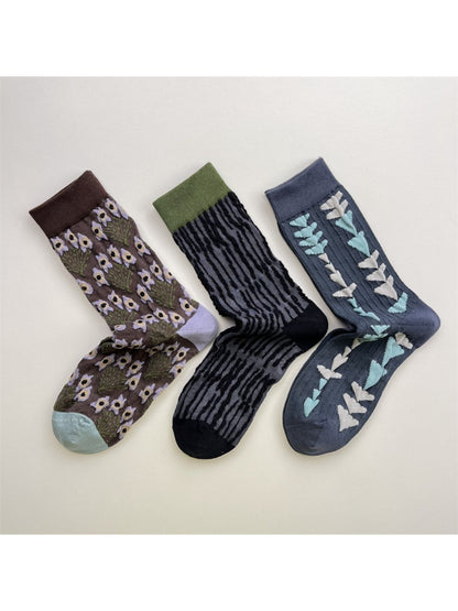 Rufia - Retro Unisex Mid-Calf Socks - Unique & Stylish