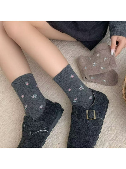 Rufia - Soft Floral Pattern Crew Socks product image 8