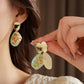 Earwish - Vintage French Style Resin Oval Earrings