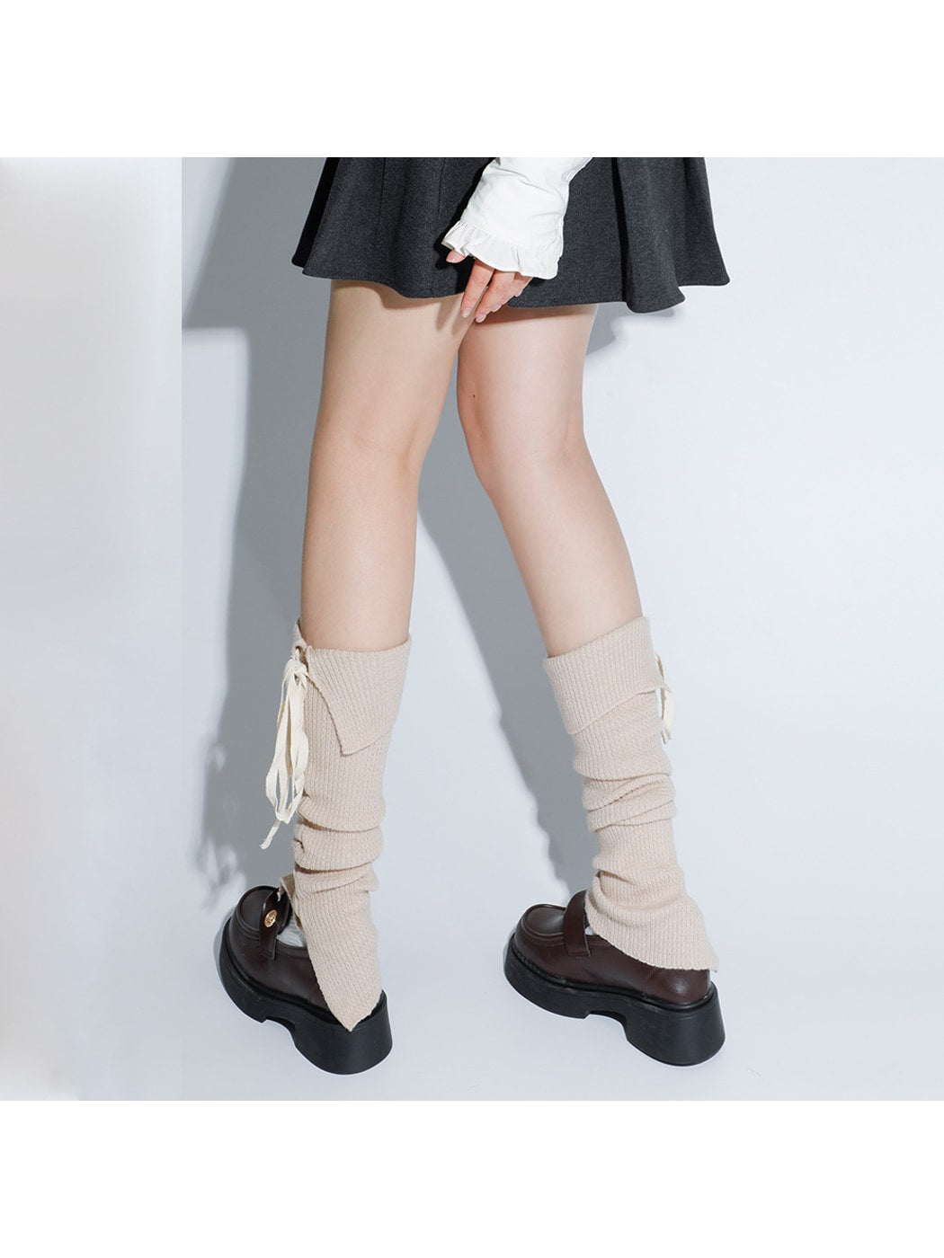 Cozyra - Lace-Up Split Sweet Style Leg Warmer