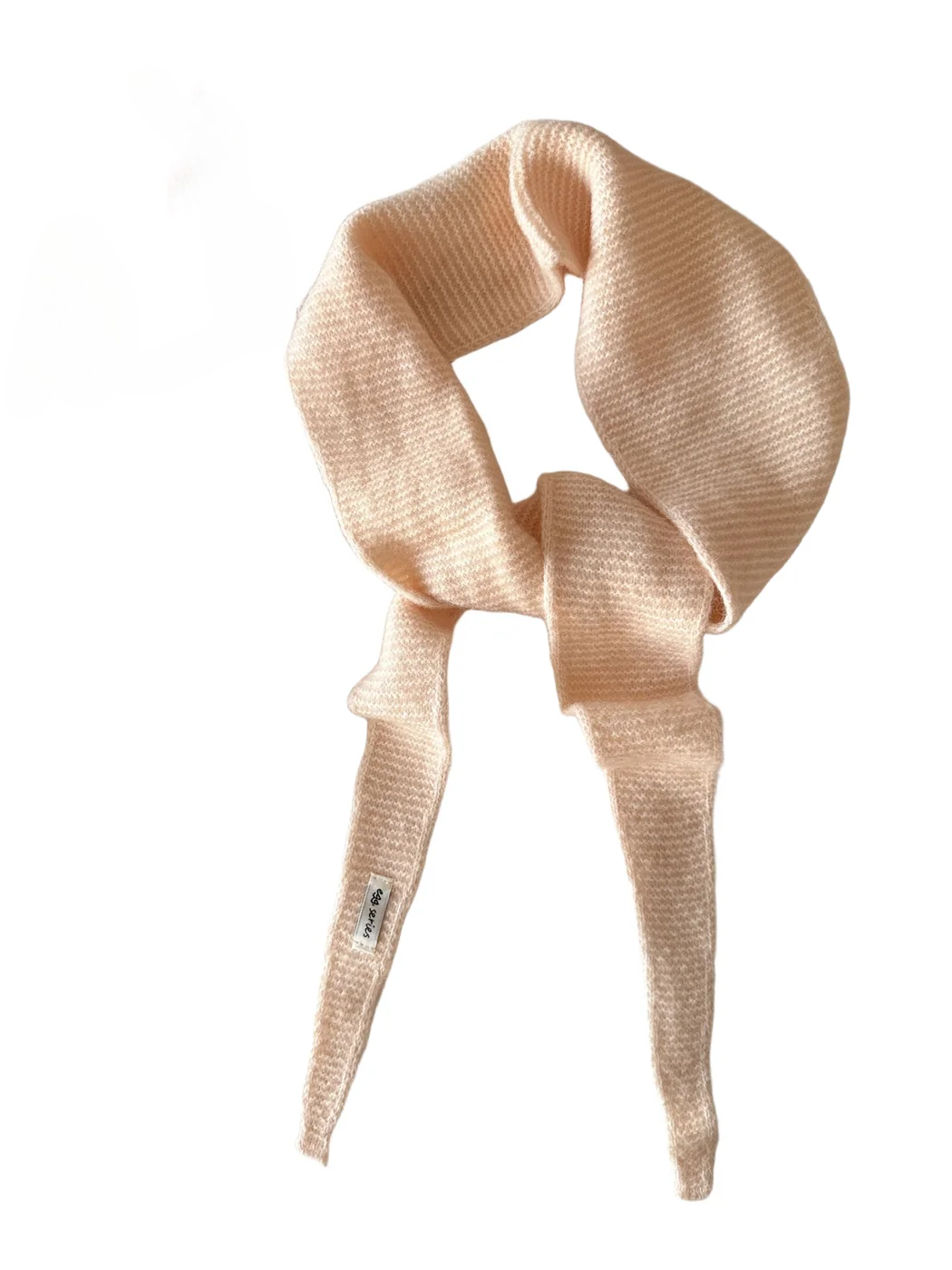 Scarvii - Textured Tapered Long Narrow Scarf