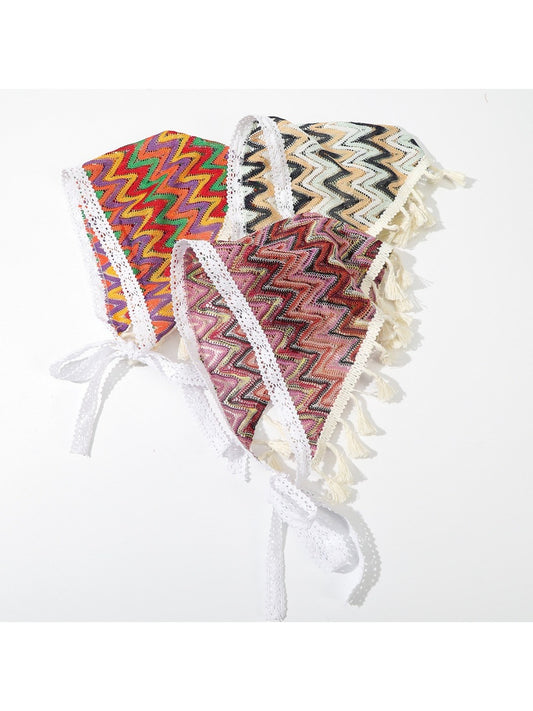 Scarvii - Elegant Boho Knit Tassel Triangle Scarf