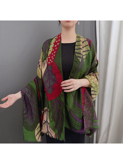 Scarvii - Abstract Botanical Patchwork Scarf