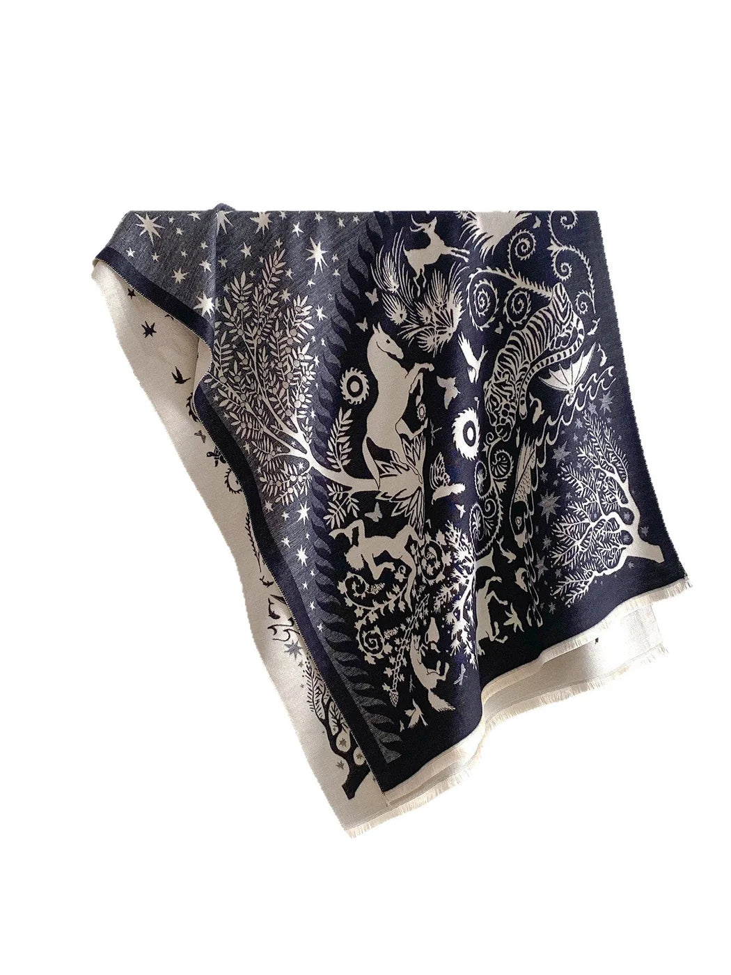 Scarvii - Woven Fringe Pattern Scarf