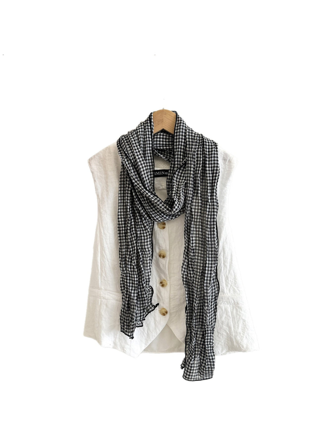 Scarvii - Gingham Check Long Scarf
