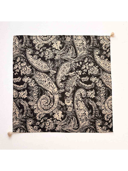 Scarvii - Tassel Corner Paisley Pattern Square Scarf