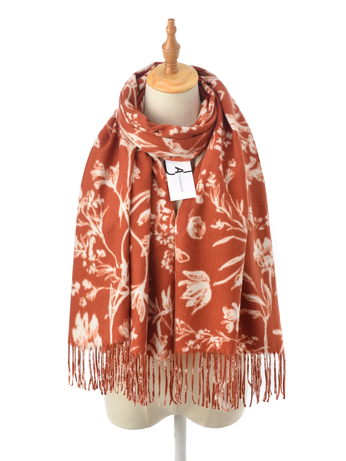 Scarvii - Floral Fringe Winter Scarf