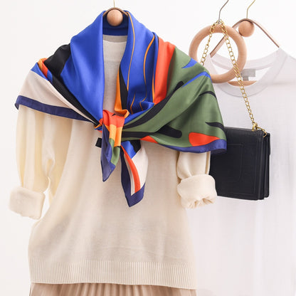 Rufia - Vintage Graffiti Print Square Scarf