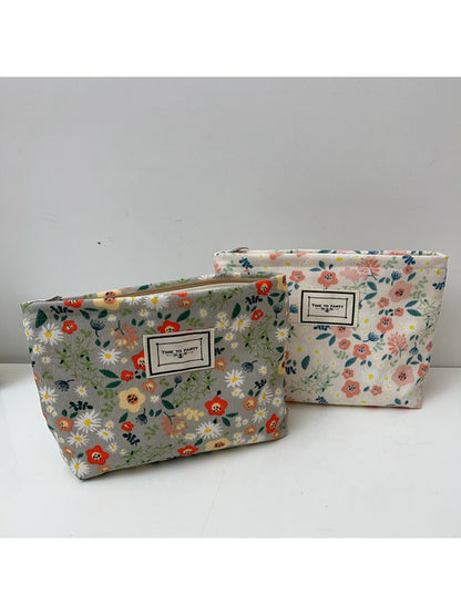 Cosbai - Floral Print Makeup Cosmetic Pouch – Everyday Beauty Organizer